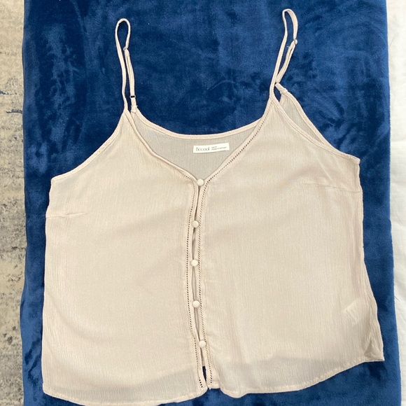 Be Cool Tan Cropped Top. Size M - Picture 1 of 6